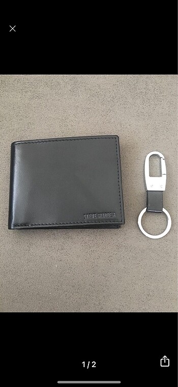 STEVE MADDEN RFID ORİJİNAL cüzdan + anahtarlık