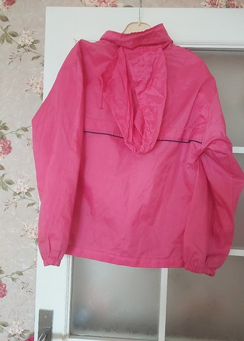 11-12 Yaş Beden Kız Çocuk Pembe Fermuarlı Mont