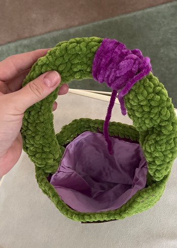 Yeşil Örgü Kadın Çanta - Görsel 4