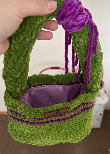 Yeşil Örgü Kadın Çanta - Görsel 6