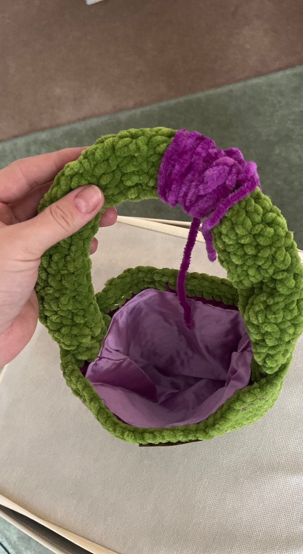 Yeşil Örgü Kadın Çanta - Görsel 4