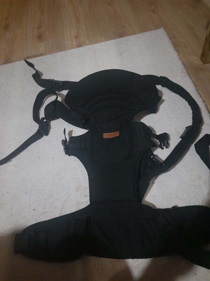 Molmini Siyah Sirt destekli Bebek Taşıyıcı - Görsel 2