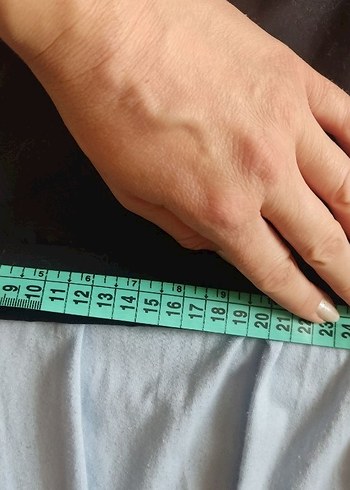 Kadın Siyah Keten Mini Kemerli Şort - Görsel 5