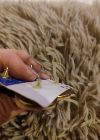 Bohem Stil Mini Düğmeli Küpeler Seti - Görsel 2