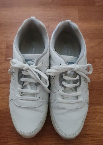 Beyaz Bağcıklı Kadın Spor Ayakkabı - Görsel 5