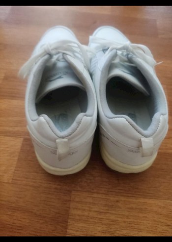 Beyaz Bağcıklı Kadın Spor Ayakkabı - Görsel 4