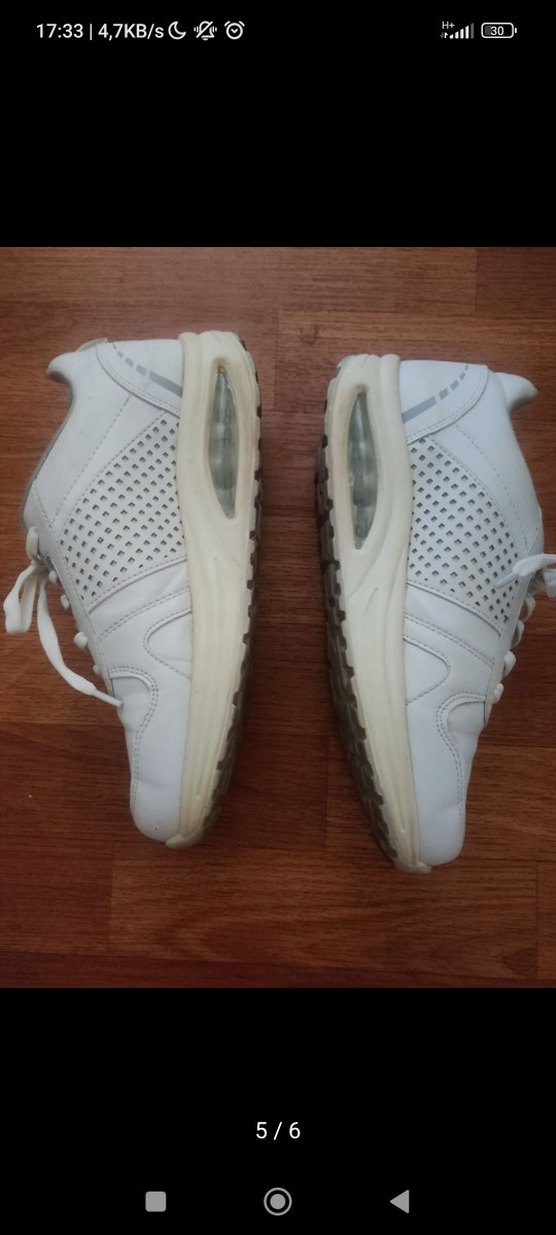 Beyaz Bağcıklı Kadın Spor Ayakkabı - Görsel 3