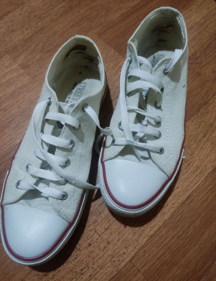 Beyaz Minimalist Kadın Spor Ayakkabı - Görsel 2