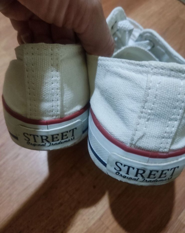 Beyaz Minimalist Kadın Spor Ayakkabı - Görsel 5