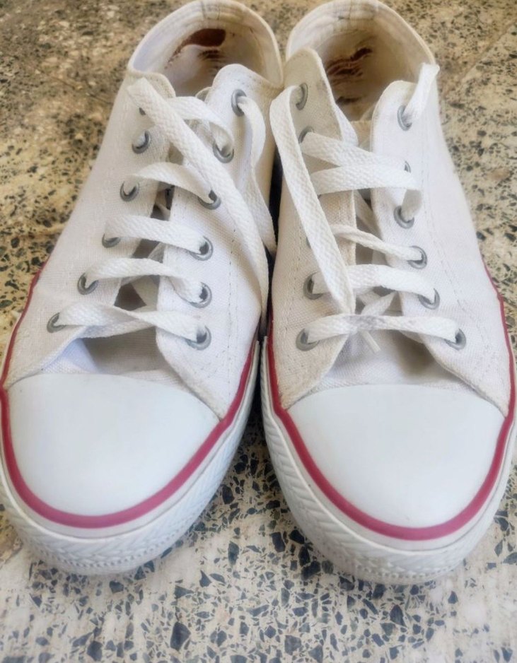 Beyaz Minimalist Kadın Spor Ayakkabı - Görsel 3