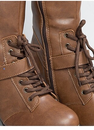 Taba-kahve topuklu çizme - Görsel 3