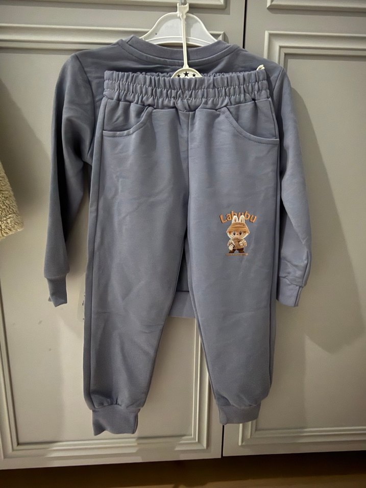 Erkek Çocuk Gri Baskılı Alt Üst Takım - Görsel 2