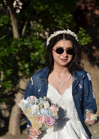 Tasarım Bohem Gelin Çiçeği - Görsel 8