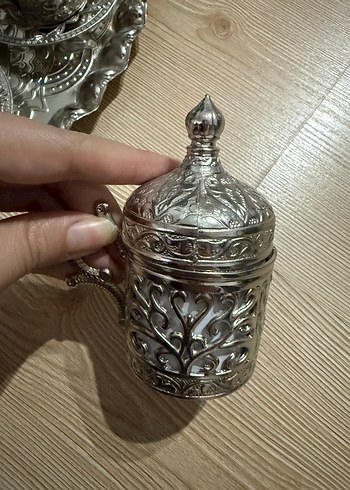 Bakır İşlemeli Kahve Fincan Seti - Görsel 5