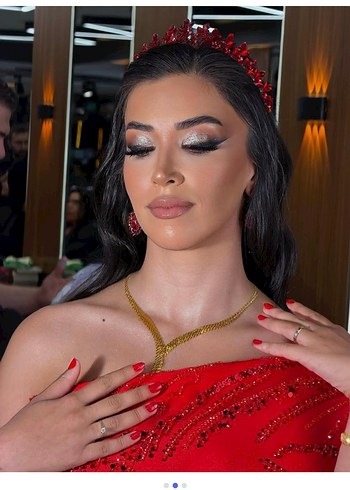  Beden kırmızı Renk Kına Tacı Kırmızı
