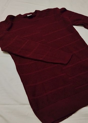 Kahverengi Çizgili Erkek Triko Kazak - Görsel 2