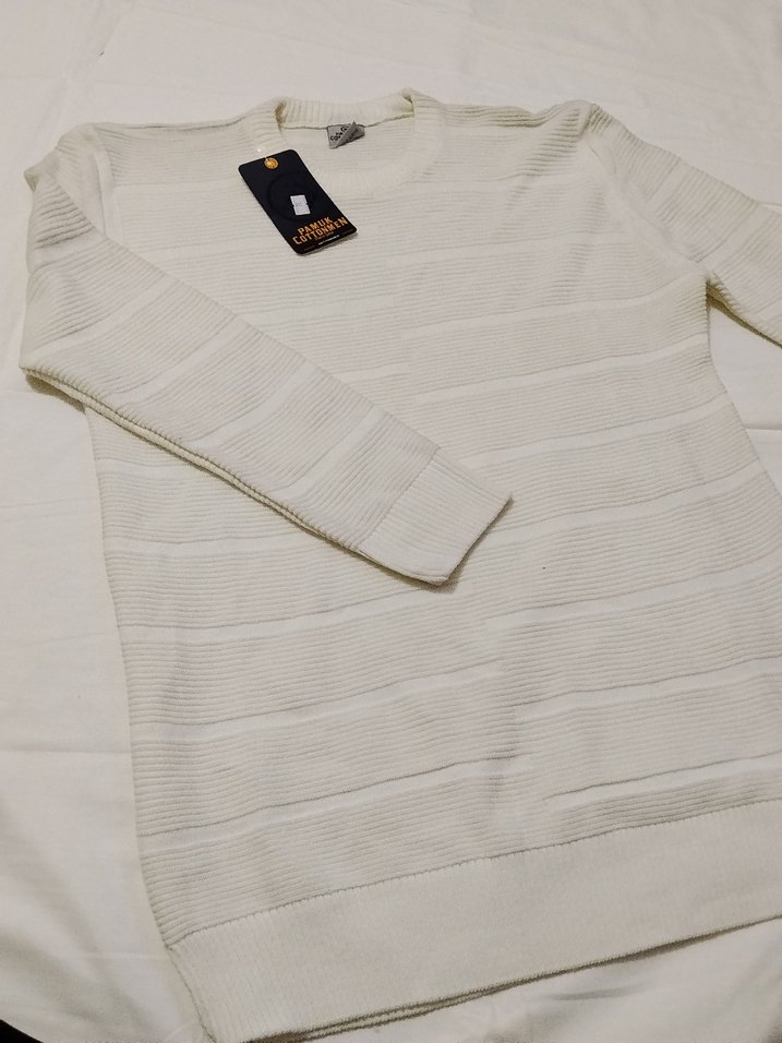 Erkek Siyah Triko Bisiklet Yaka Kazak - Görsel 4