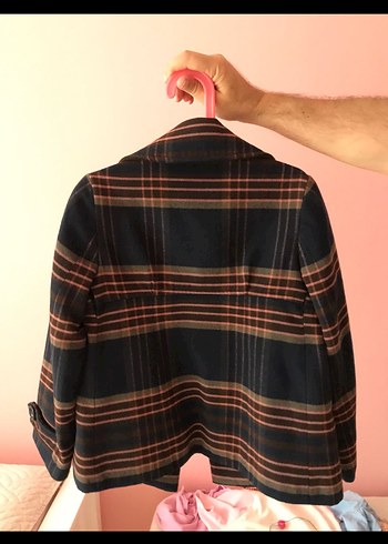 Düğmeli Uzun Kollu  çocuk  Midi Palto - Görsel 2