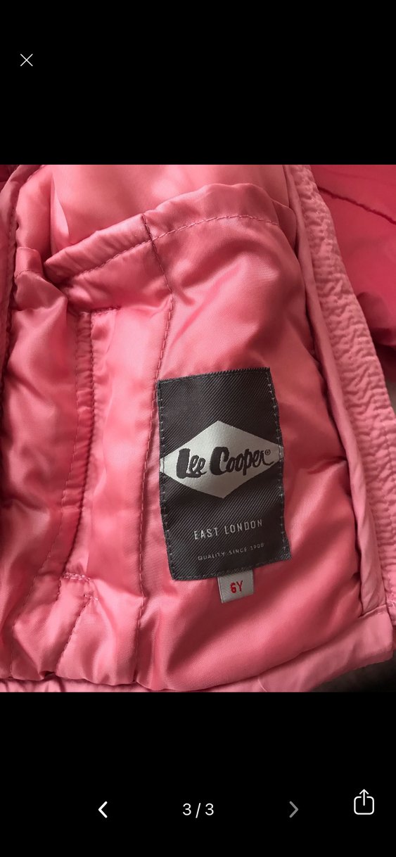 Düğmeli Pembe Kız Çocuk Mont - Görsel 3