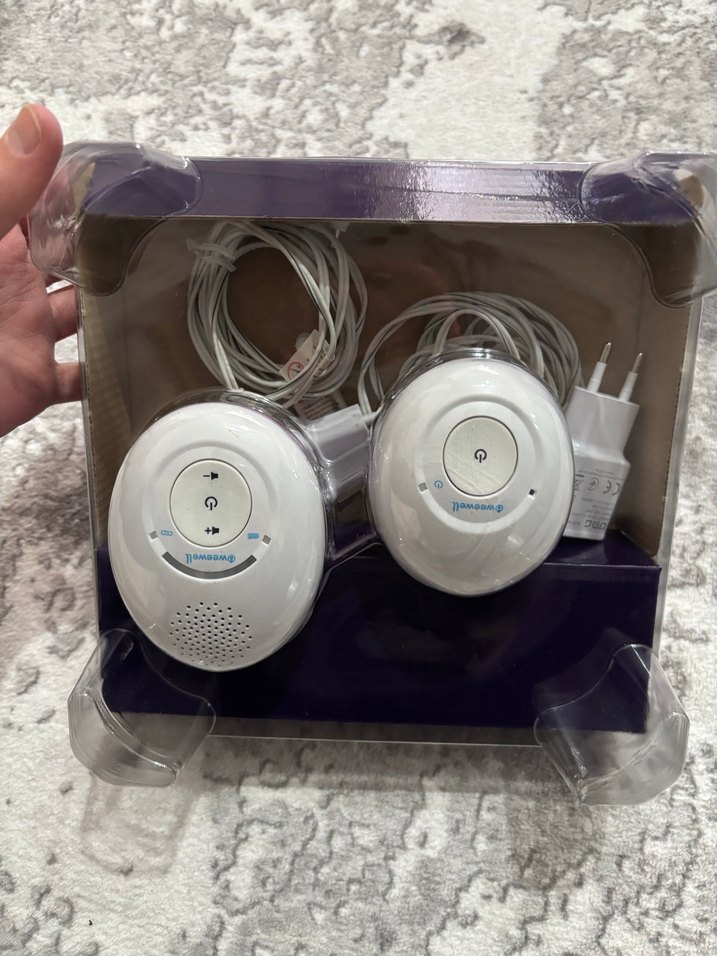 Oweewell Dijital Bebek Telsizi Beyaz-Gri - Görsel 2