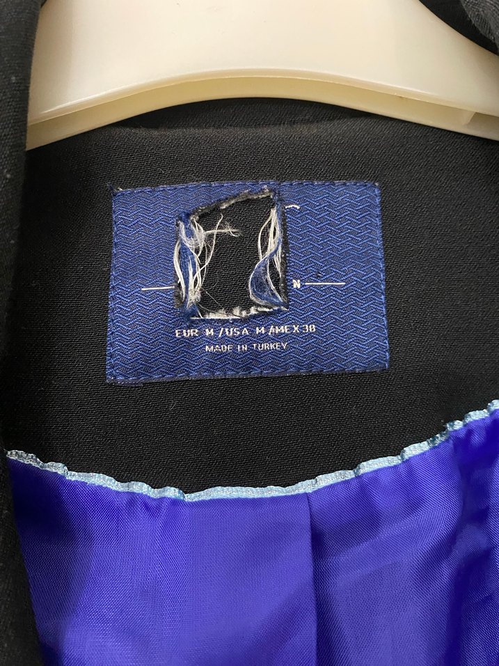 Siyah Düğmeli Kadın Blazer Ceket - Görsel 3