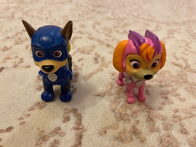 Paw Patrol Mighty Pups Sky & Chase figür