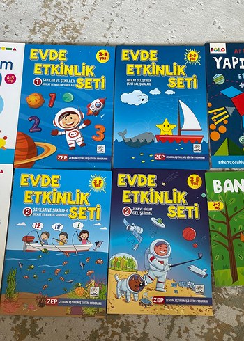 Çeşitli Etkinlik aktivite kitapları 3-5yaş arası
