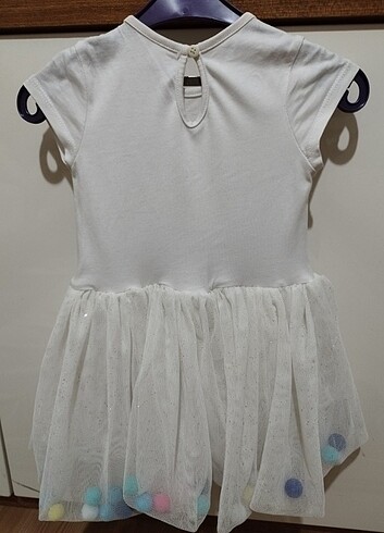 18-24 Ay Beden beyaz Renk Tütülü elbise