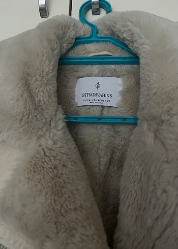 Stradivarius Stradivarius Kürklü Bej Süet Kadın Ceket
