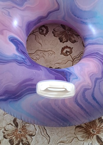 Pastel Mor Desenli Çocuk Deniz Simidi - Görsel 3