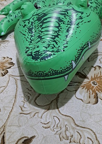 Yeşil Timsah Figürlü deniz yatağı - Görsel 3