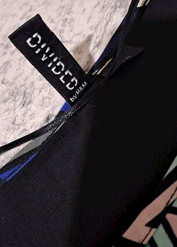 Mavi Bol Kesim Bohem Kadın Pantolon ve - Görsel 4