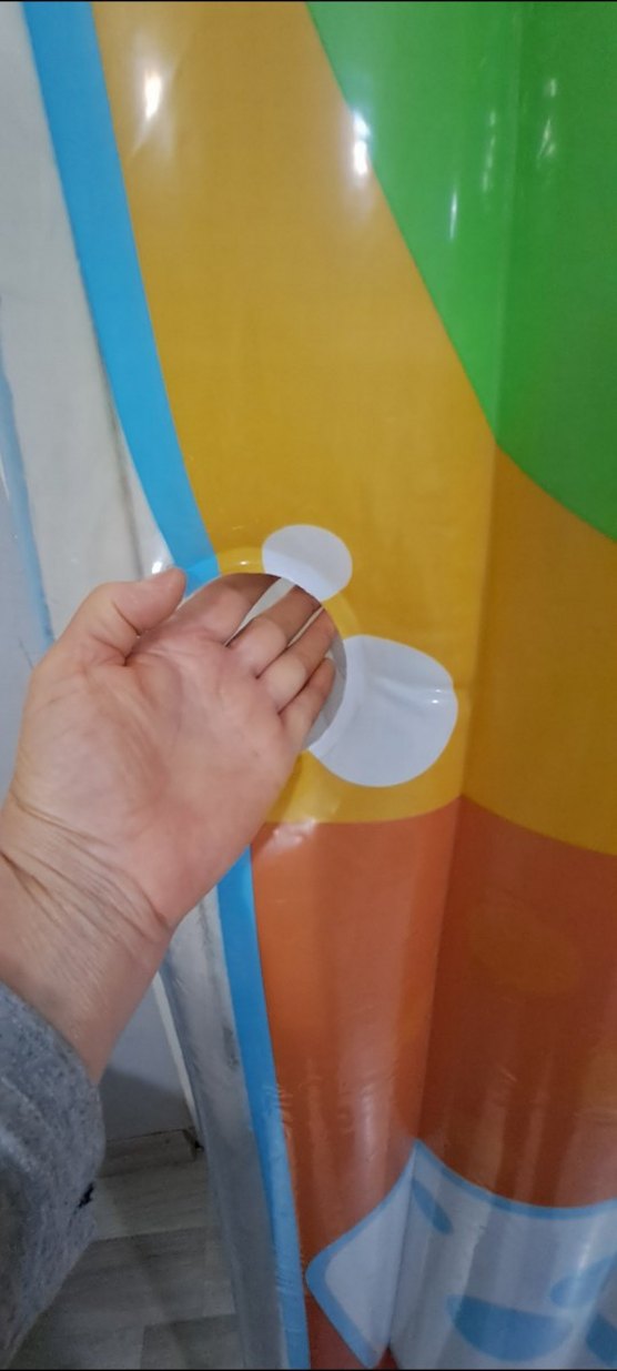 Renkli Turuncu Çocuk Şişme Plaj Matı - Görsel 3