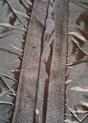 Kahverengi Uzun Kadın Kaban Kürk Detaylı - Görsel 3