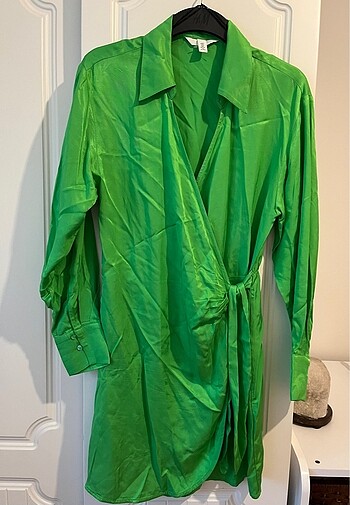 H&M H&m saten elbise tertemiz