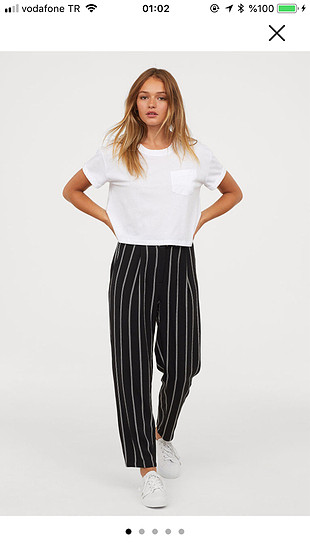 36 Beden Etiketli h&m marka havuç tip pantolon