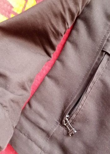 Erkek  Siyah Kapüşonlu Fermuarlı Ceket - Görsel 5