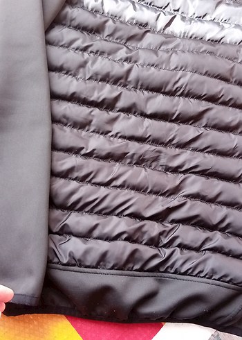 Siyah Kapüşonlu erkek Günlük Ceket - Görsel 8