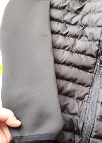 Siyah Kapüşonlu erkek Günlük Ceket - Görsel 6