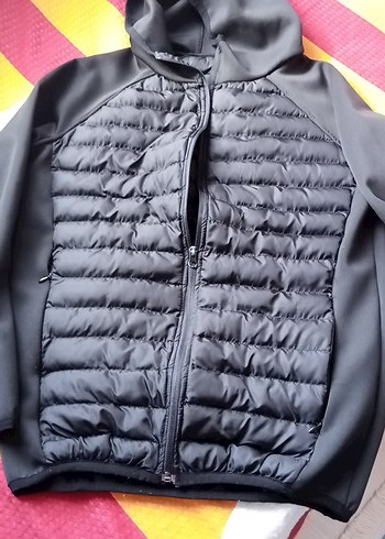 Siyah Kapüşonlu erkek Günlük Ceket - Görsel 5