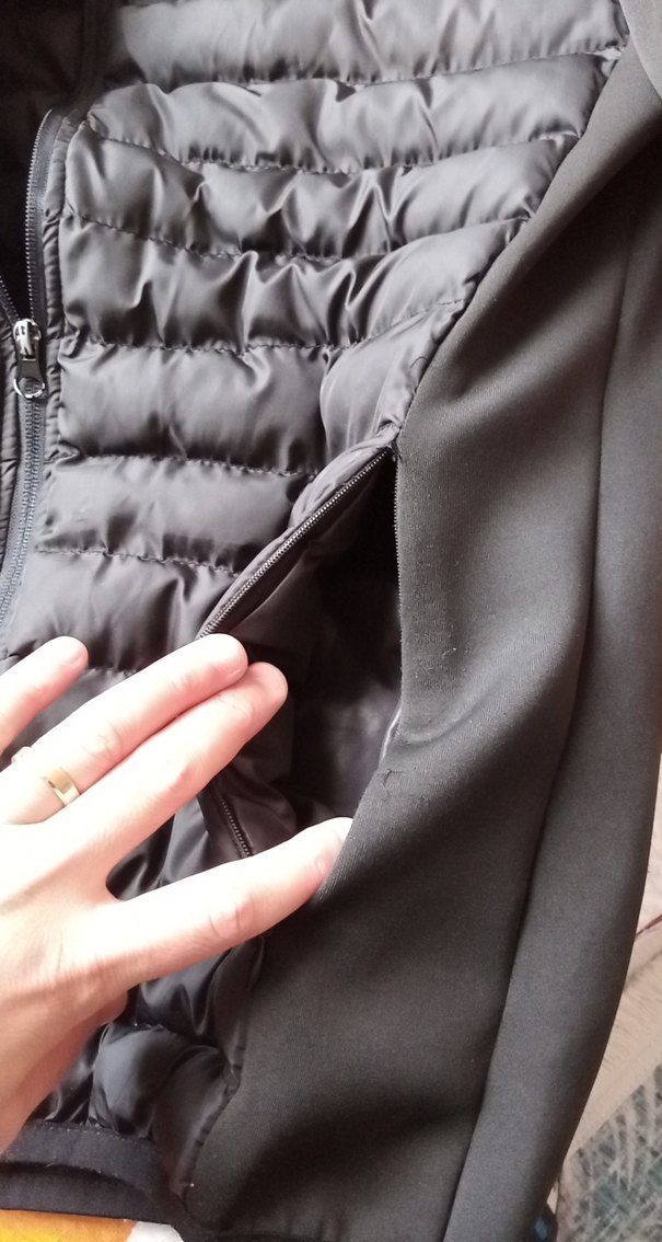 Siyah Kapüşonlu erkek  Günlük Ceket - Görsel 4