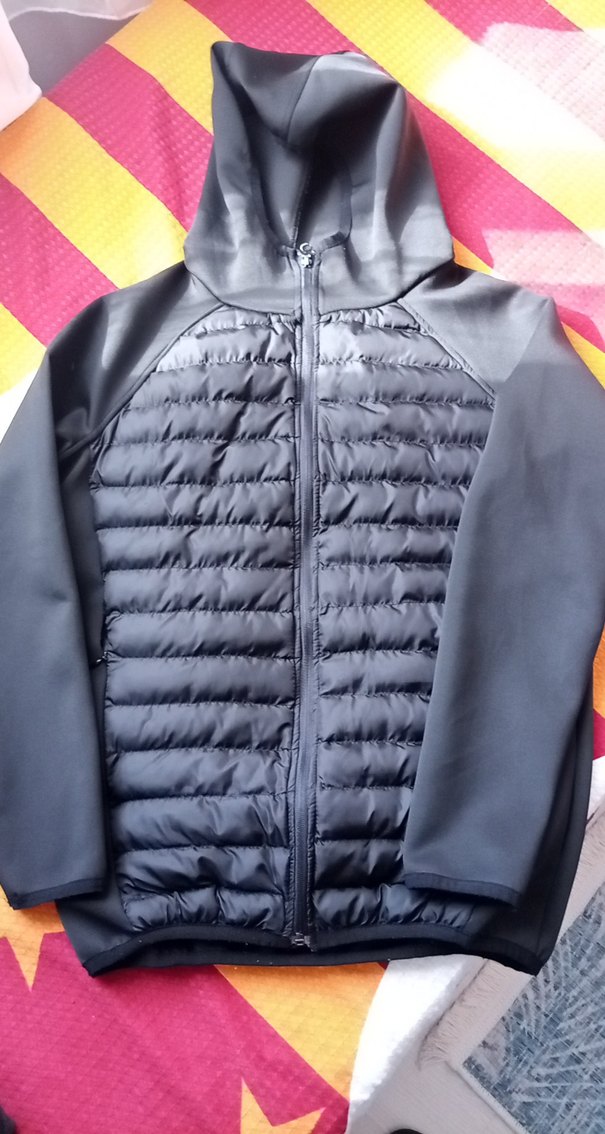 Siyah Kapüşonlu erkek  Günlük Ceket - Görsel 2