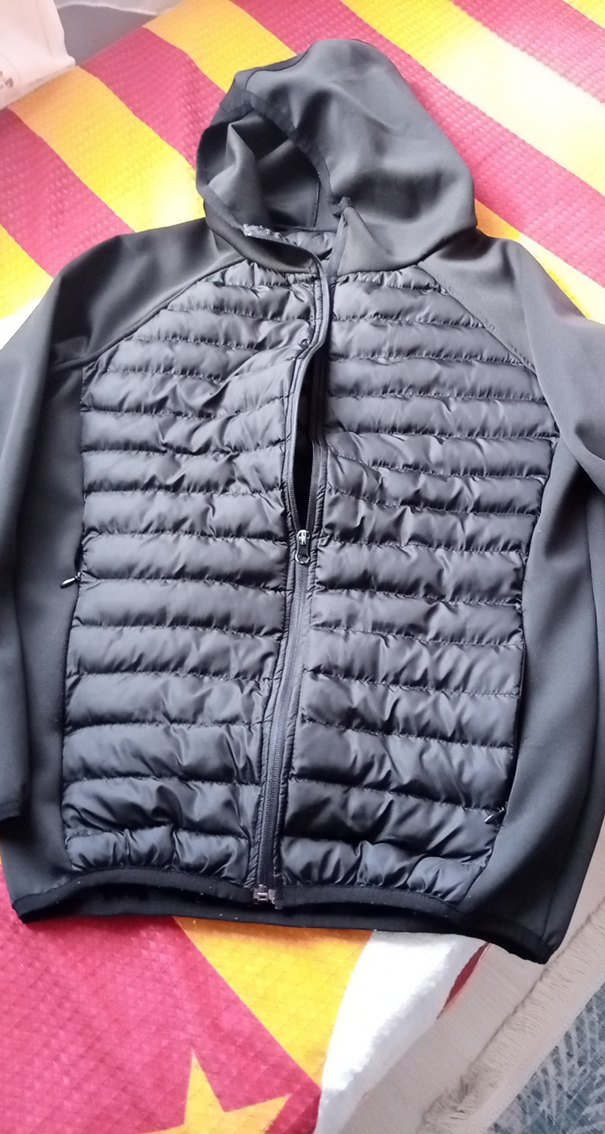 Siyah Kapüşonlu erkek  Günlük Ceket - Görsel 5