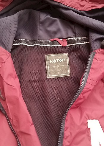 Bordo Kapüşonlu Fermuarlı erkek Ceket - Görsel 7