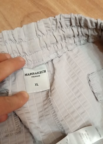 Bej Bol Kesim Keten Pantolon - Görsel 6