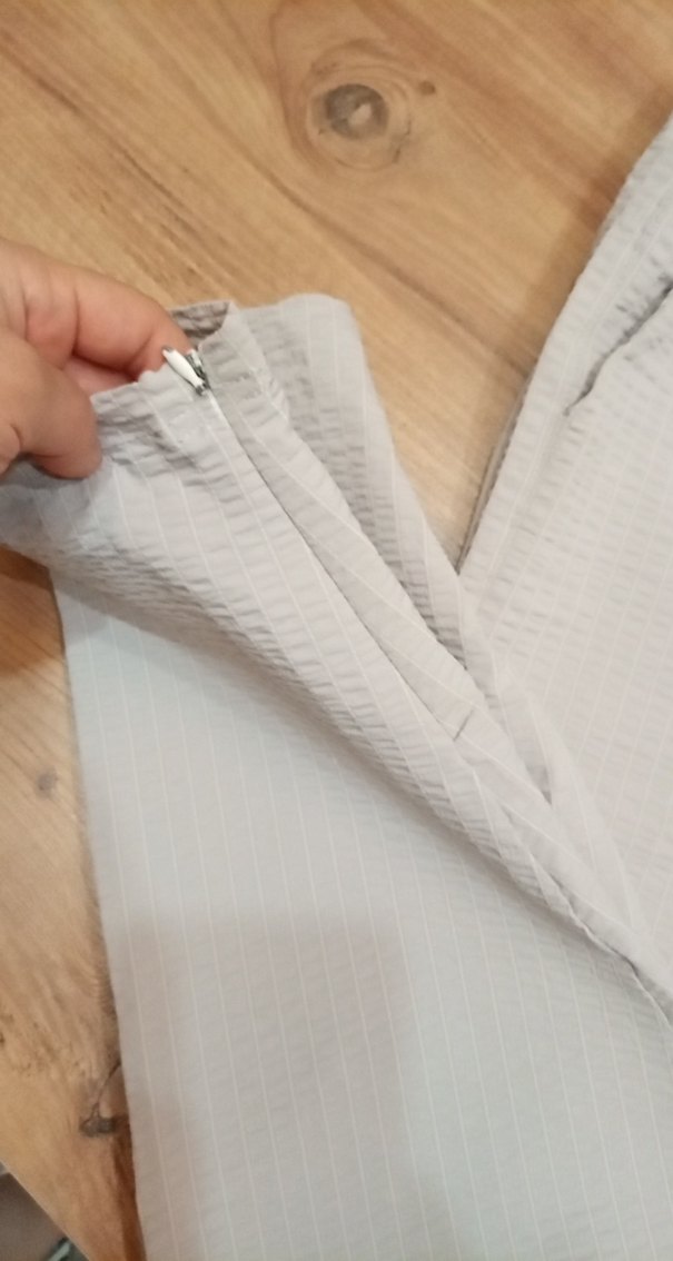 Bej Bol Kesim Keten Pantolon - Görsel 2