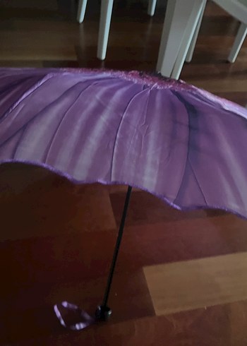 Mor Pilili Kadın Şemsiye - Görsel 2