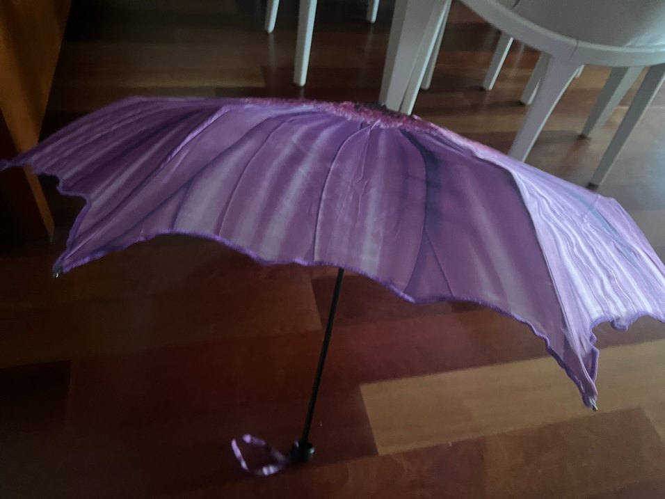 Mor Pilili Kadın Şemsiye - Görsel 2