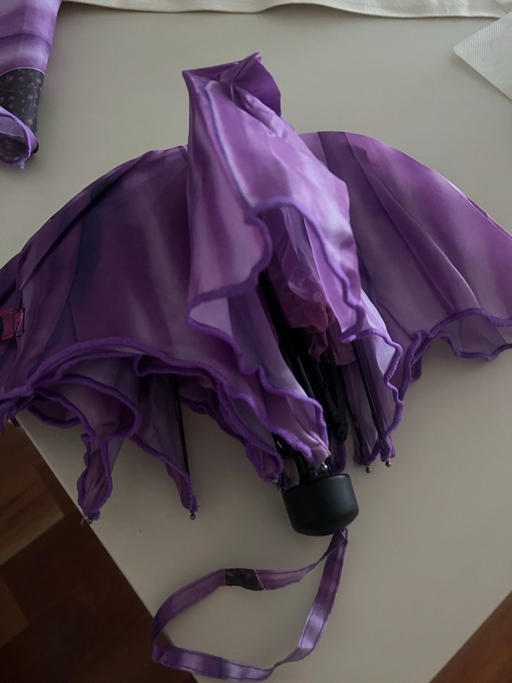 Mor Pilili Kadın Şemsiye - Görsel 4