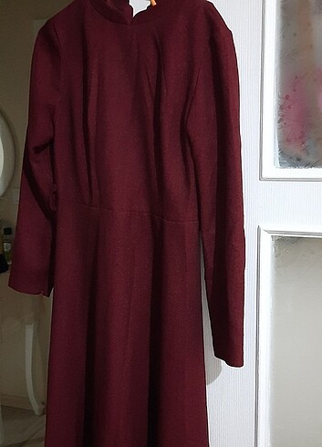 Bordo elbise - Görsel 2